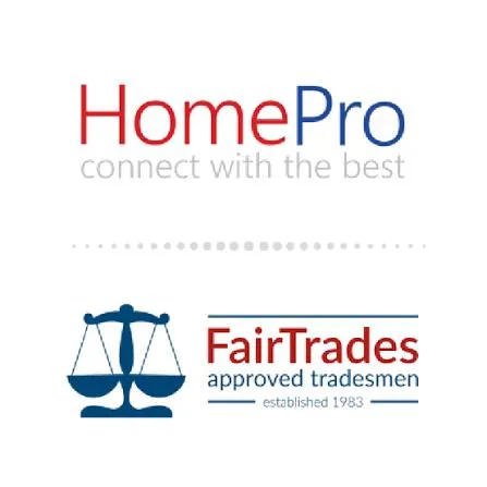 Two logos for the homepro connect with the best.