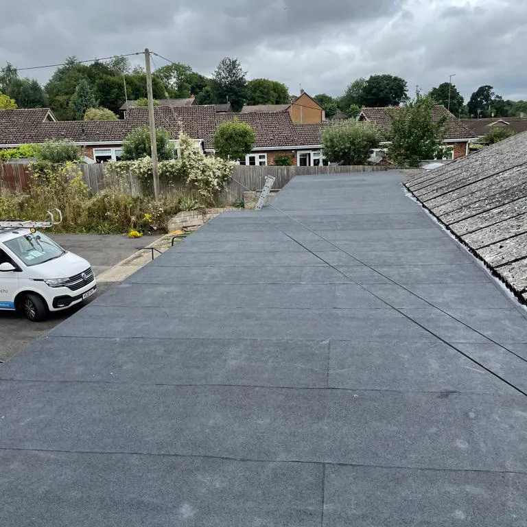 Grey Flat Roof