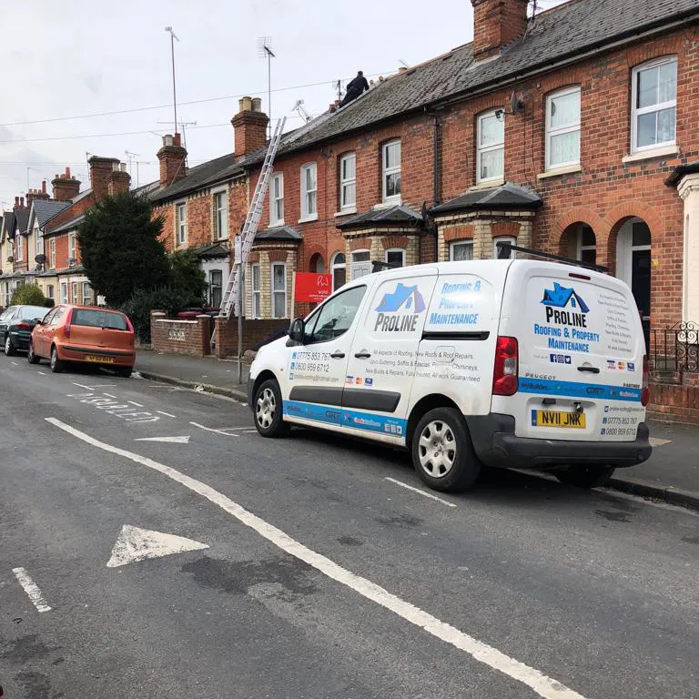 Van Parked on street